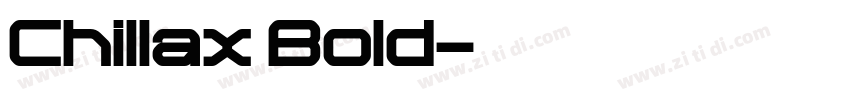 Chillax Bold字体转换